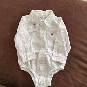 GAP White Button Down Kids Shirt